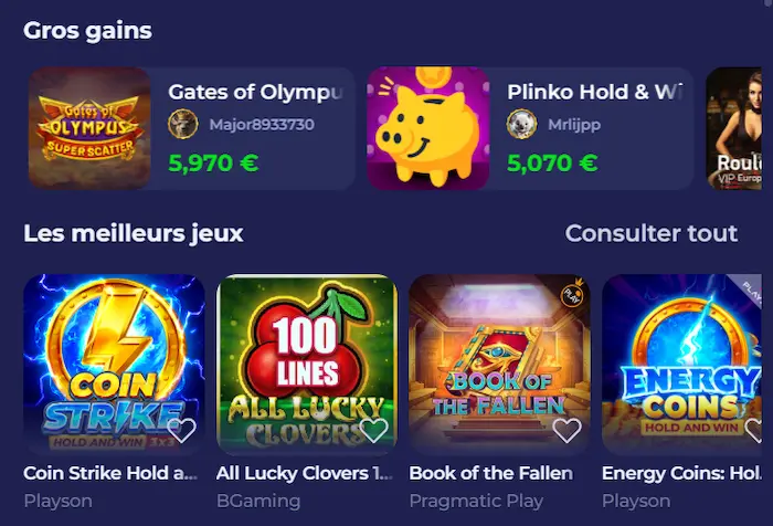Bruno Casino Bruno Jeux games